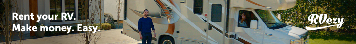 Family with their RV ready to rent it out